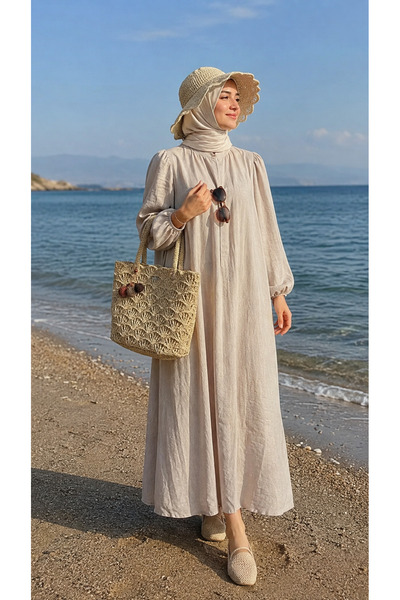 ARTTMACRAME مجموعة قبعة وحقيبة من القش |   مجموعة إكسسوارات نسائية لحقيبة الش...