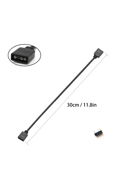 Choice1 1 to 1 5V 3-Pin Addressable ARGB Female to Female Splitter Extension ...