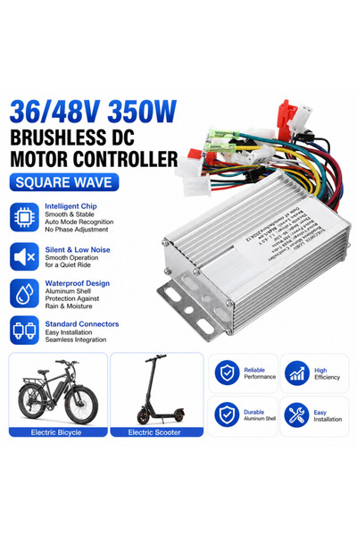 Choice 36V/48V 350W Brushless DC Motor Controller Suitable for Electric Bicyc...
