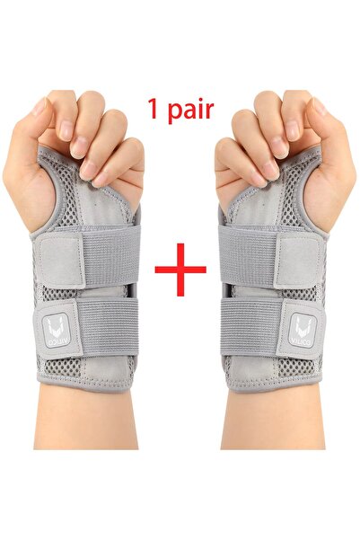 Choice10 دعامة معصم رمادية اللون مع دعم للإبهام للرجال والنساء، مقاس L-XL، قط...