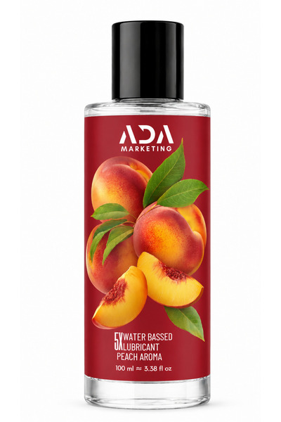 Ada Marketing Şeftali aromalı kayganlaştırıcı jel 100 ml – su bazlı formül, u...