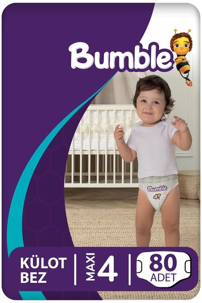 Bumble Size 4 Maxi Panty Baby Diapers 80 Pieces |   9-14kg