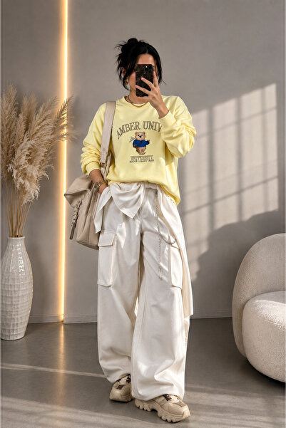 Vizon Collection Sarı Univ Sweatshirt