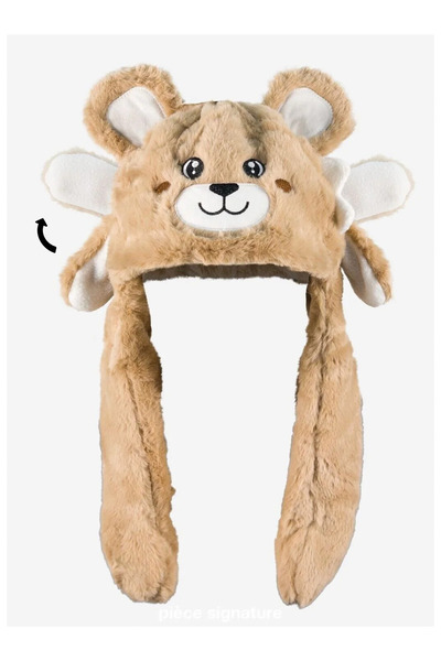 PIECE SIGNATURE Plush Children's Beanie with Moving Ears