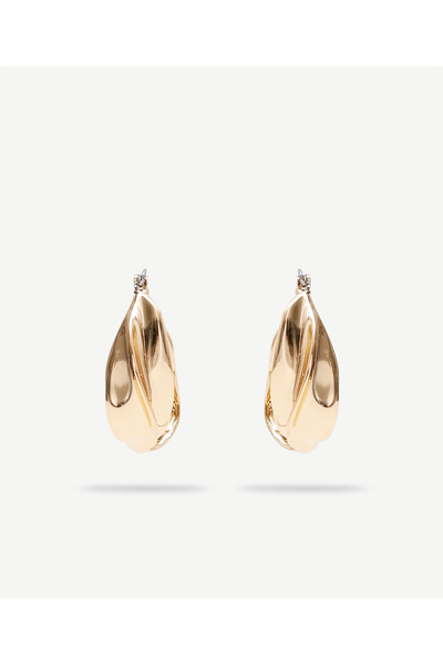 Yargıcı Textured Hoop Earrings