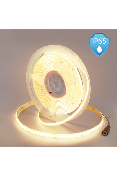 choice2 5m DC24V 480 LEDs 4000K Natural White IP65 Waterproof COB LED Strip L...
