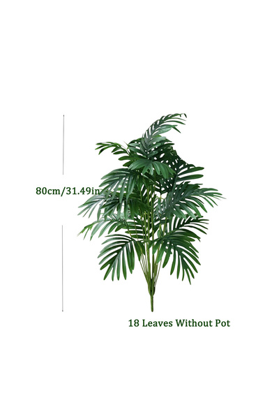 Choice1 80cm 18 leaves 60-80cm Tall Artificial Palm Tree Fake Monstera Plants...