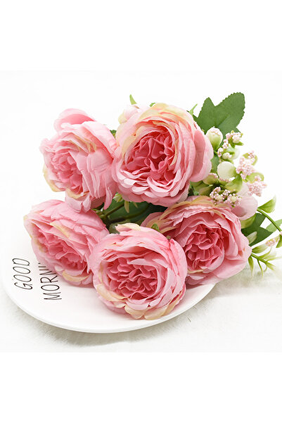 Choice 1pc 2 1 Bundle 5 Forks 9 Heads Artificial Peony Bouquet Home Decor Wed...
