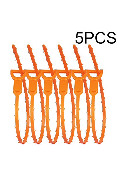Choice Orange-5PCS 3/5/10PCS Drainage Blockage Remover Shower Clean The Sink ...
