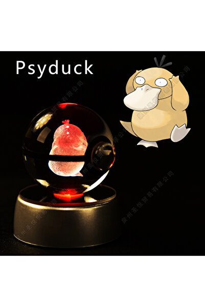 Choice12 24 Psyduck Pokemon Crystal Ball 3D Pikachu Gengar Mewtwo Night Light...