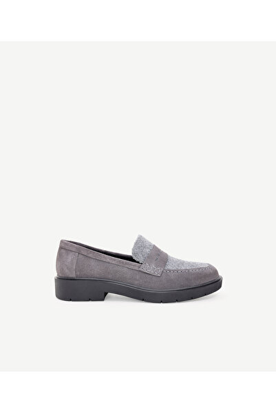 Yargıcı Leather Loafer with Felt Detail