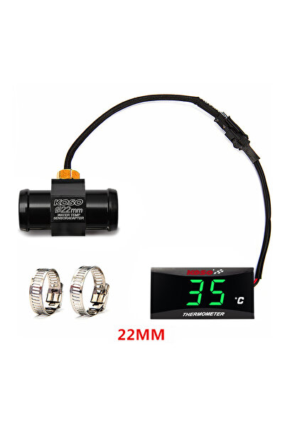 Choice13 Green-22mm Motorcycle KOSO Water Temperature Gauge Mini Meter Moto U...