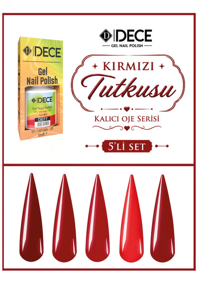 d dece Kırmızı Tutkusu Kalıcı Oje Serisi
