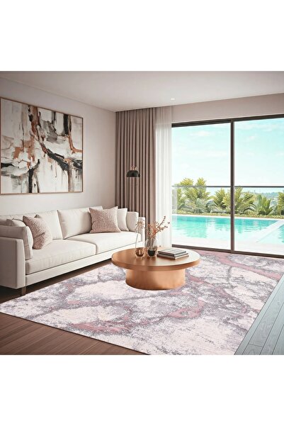 CasaRossaTextil Covor SENA Roz | Premium Turcia | Design Modern, Confort și D...