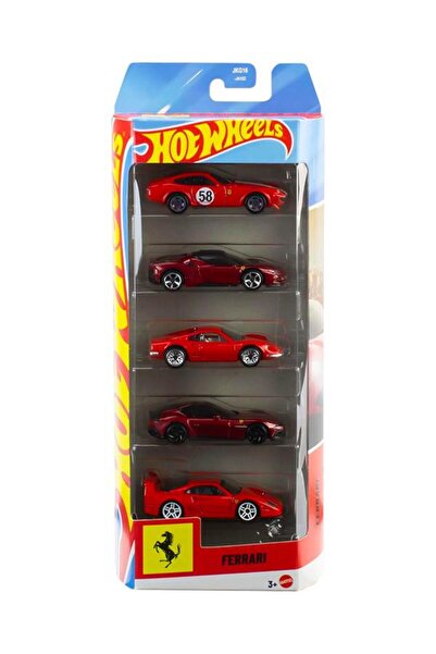 HOT WHEELS 5 li Ferrari Araba Seti JLN12