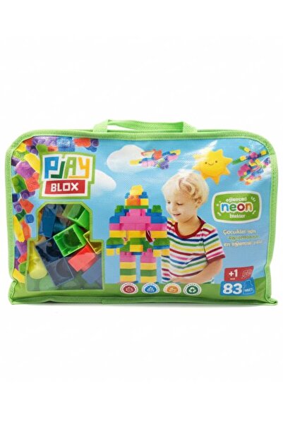 TOY PLAY Play Blox Neon Colors Mega Block Set 83 Pieces 2939