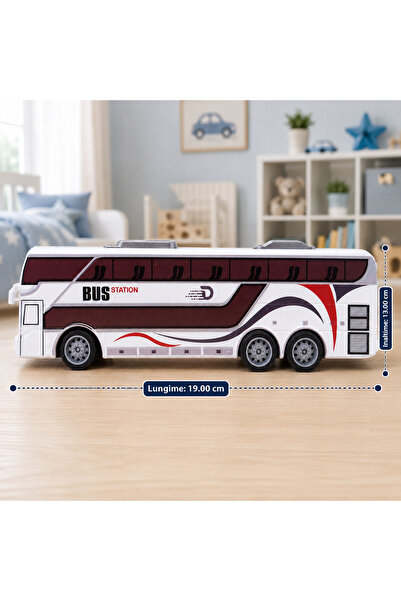 Salamandra Autobuz de jucărie cu telecomandă și funcții complete