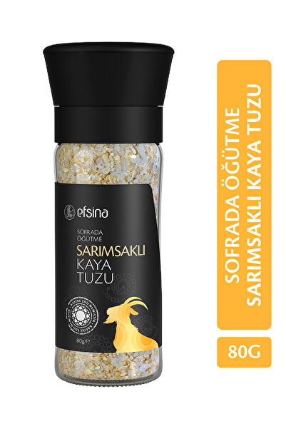 Efsina 80 gr Sofrada Öğütme Sarımsaklı Kaya Tuzu