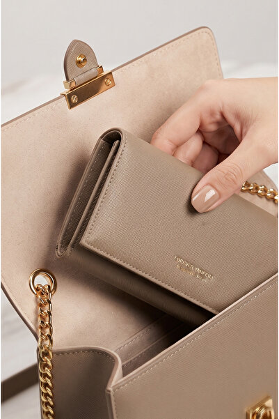 Mazel Design 585 Premium Beige Women's Wallet - Luxury Lining Detail, Multipl...