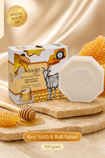 Mage Cosmetics Mage Natural Goat Milk & Honey Soap 100 Grams 1 Piece in a Gif...