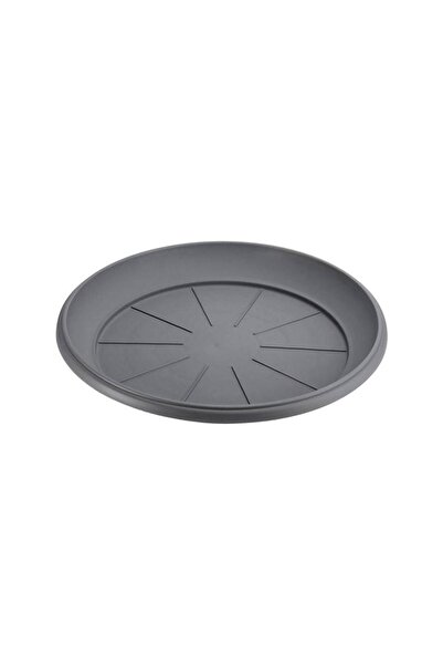 BAMI NETWORK Farfurie Ghiveci Flori Plastic Antracit 23x3cm Gradina