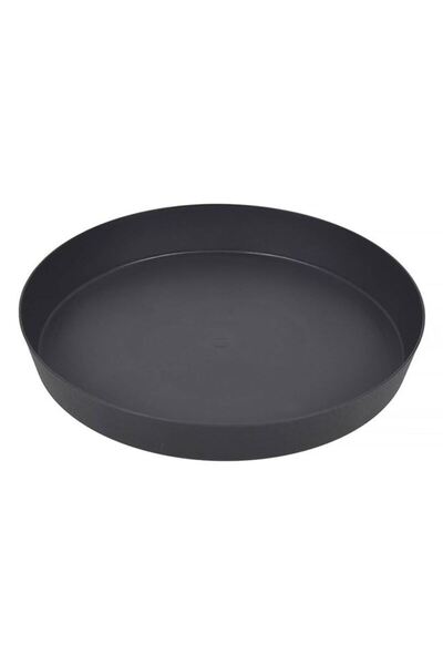 BAMI NETWORK Farfurie ghiveci flori plastic antracit 22x3.3cm