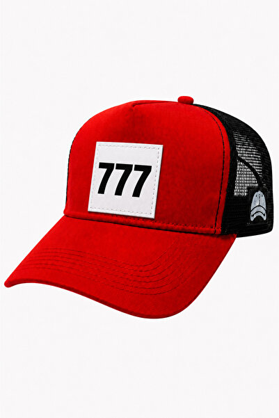 all hats قبعة بيسبول شبكية مزينة برقعة 777