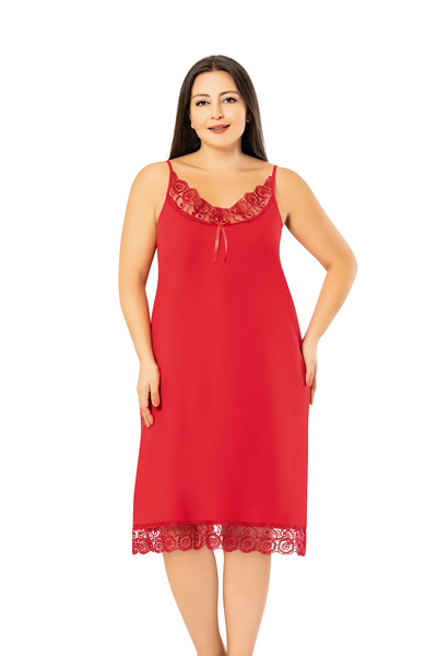 BNM Women's Plus Size (Oversized) Strappy Nightgown
