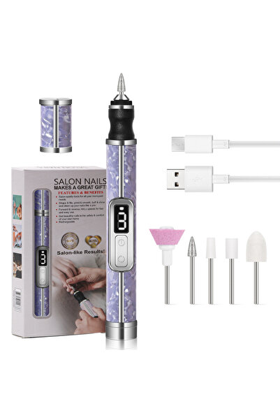 Choice3 8810 Purple Electric Nail Drill Professional Nail Polishing Machine M...