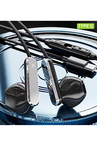 Choice type-C Type C&3.5mm 9D Surround Sound Headphones Wired Control Headset...