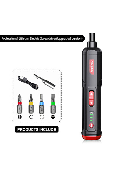 Choice1 مجموعة مفك كهربائي صغير من ديلي DCS166 قابل لإعادة الشحن عبر USB بسعة...