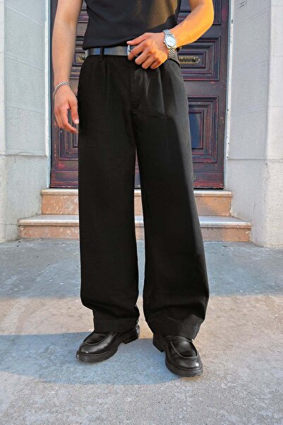 Flaw Wear Double Pleated Boyfriend Pants