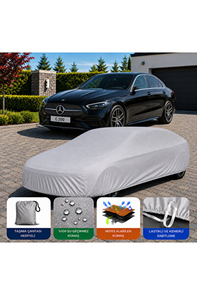 COCEM Mercedes C200 Premium Araç Brandası Su Geçirmez UV Korumalı Tam Koruma ...