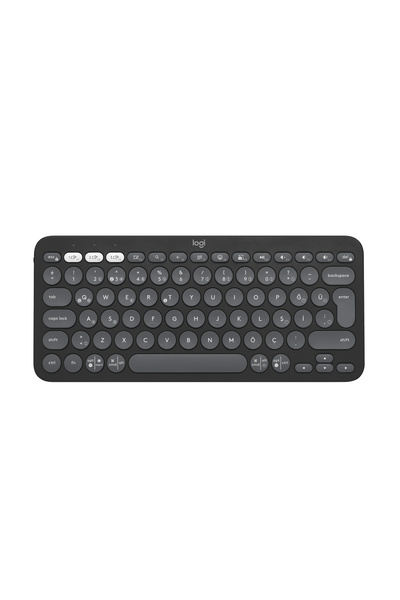 logitech K380s Pebble Keys 2 Çoklu Cihaz Özellikli Bluetooth Türkçe Q Klavye,...