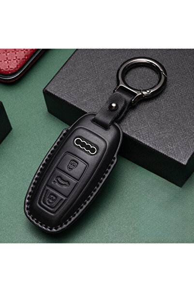 Choice C Genuine Leather Car Key Case For Audi A3 A4 A6 A7 A8 B9 C8 D5 4K S8 ...