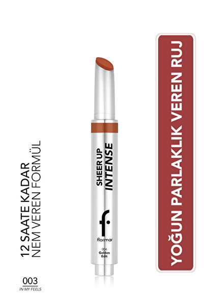Flormar Sheer Up Intense Krem Dokulu Parlak Bitişli Jel Ruj - 003 In my Feels