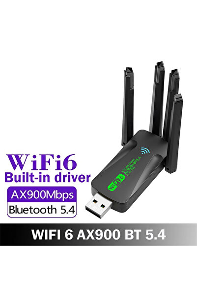 choice2 style 3 USB WiFi 6 AX900 Bluetooth 5.4 Adapter 2in1 Dongle 2.4G&5GHz ...