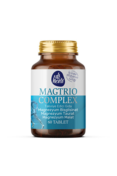 Dr.Henri Magtrio Complex Magnesium Bisglycinate, Taurate and Malate 60 Tablets