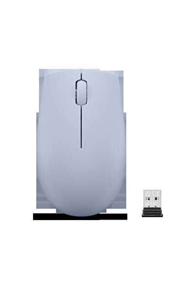 LENOVO Mouse wireless compact 300, Albastru Gheață, 1000 DPI, Dongle USB 2.4GHz