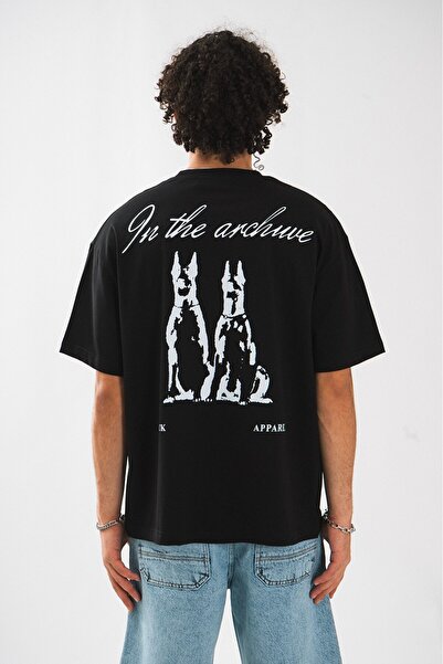 Fadeback Ανδρικό μπλουζάκι Fdbck Apparel Oversize σε μαύρο χρώμα