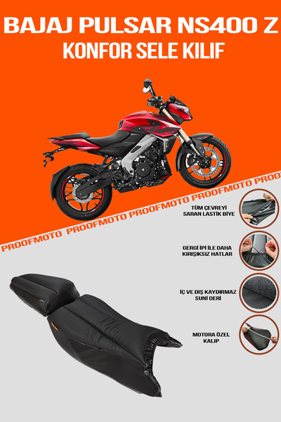PROOFMOTO Bajaj Pulsar Ns 400 Z Comfort Saddle Cover