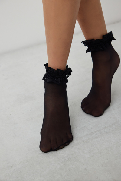 Penti Schwarze Grace-Socken