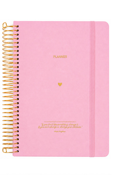 Victoria's Journals Agenda A5 Spiral Linen Planificator nelimitat cu buzunar ...