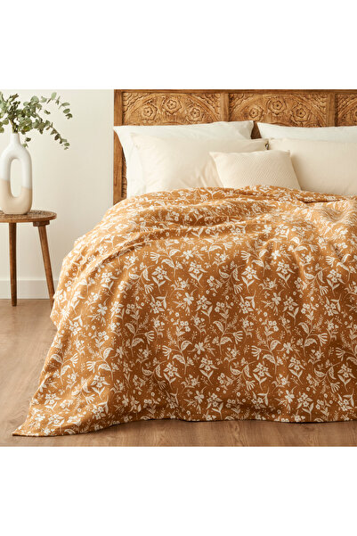 Bella Maison Heather Cotton Single Printed Pike Mustard (150X220 cm)