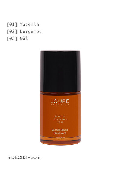 Loupe Organics mDeo83 30 ml | Bioaktif Deodorant. Sertifikalı Organik. %100 D...