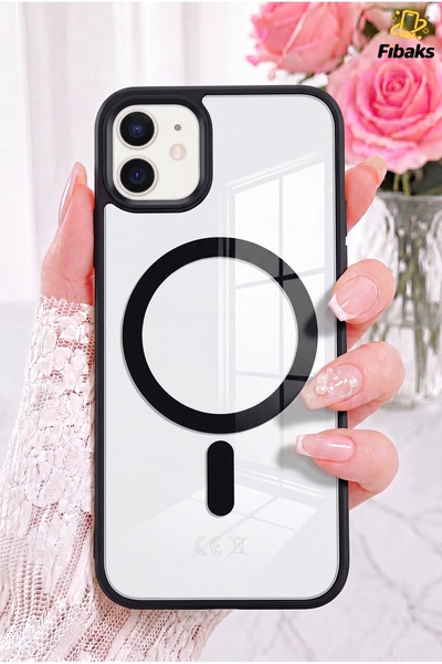 Fibaks iPhone 11 Kılıf Magsafe Wireless Şarj Özellikli Tam Koruma Renkli Sert...