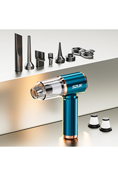 Choice3 Blue 2hapa SZUK Portable Car Vacuum Cleaner 165000Pa Powerful Wireles...