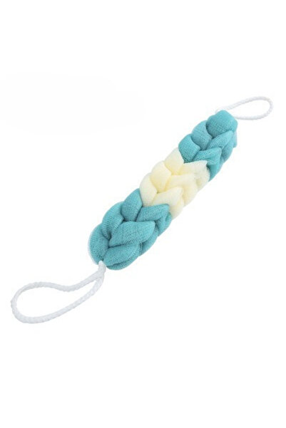 choice2 Green Beige 1pc Colour Block Bath Balls Mesh Foaming Sponge Bath Stri...