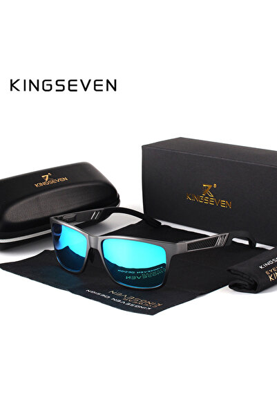 Choice1 Original Gray Blue KINGSEVEN Men's Polarized Sunglasses Full Frame Al...