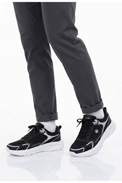 Wanderfull Black Men's Daily Sports Walking Running Shoes Lightweight Comfort...